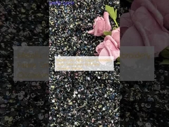 Metallische Spitzen Stoff Sequin Stickerei Stoff Glanz Luxus Stil Party Anlässe Kleider