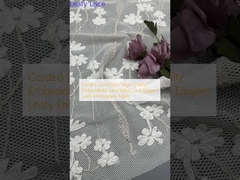 Hochwertiges Spitzengewebe mit Schnur