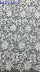 125 cm Premium Eco-freundliche weiße moderne broderierte Spitze Stoff chemische Spitze