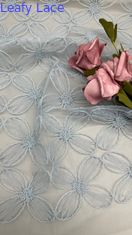 100% Nylon mit voller Breite, hellblau, Tulle-Gitter, Stickstoff nachhaltig
