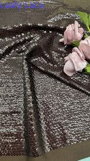 100% Polyester Blattsequin Stickgewebe Scheinen Luxus für Bekleidung