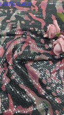 Luxus-Zebra-Streifen-Embroiderie Spitze Stoff Elegante Stickstoff Stoff 100% Baumwolle