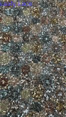 Farbenfrohe 100% Polyester-Stil Sequin Stickstoff für Modenschau-Kleid