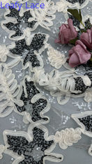 100% Polyester Sequin Stickstoff Atmen und Elegante Hochzeitsfeier Sequin Stoff