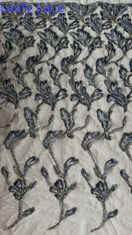 Metallspitzenstoff von hoher Qualität Elegante Hochzeit 60 Yards Stickstoff