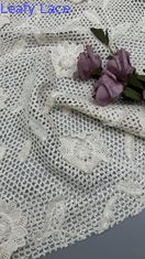 Hochwertiges Gewebe aus gestrickter Blättersequin Spitze für Partykleid