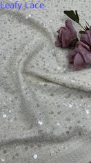 Schöne Sequin Spitzen Stoff Glanz Broderierte Spitzen Stoff Blatt hohe Qualität