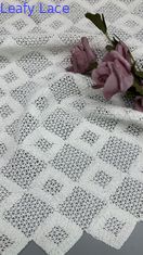 Weiße Spitze 100% Baumwolle Hohl-up Spitze Stoff Broderierte Spitze Mesh Spitze Stoff Gelegenheit Abend Stoff