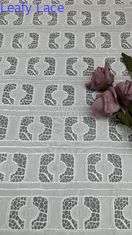 Französisch Vintage Spitzen Stoff Blätter Luxusnetz Tulle für DIY Dressmaking