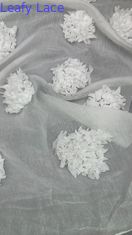 Blatt-Tulle-Netzgewebe Broderierte Spitzengewebe Blumen-Atemnetz Blatt-Netz für Kostüme