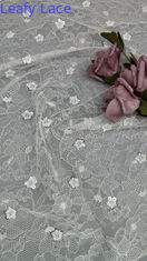 Weiße französische Chantilly Spitzen Stoff Luxus Sequin Spitzen für Abendkleider und Couture Designs