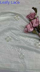 Blätter-Tulle-Gittergewebe Spitzengewebe Sequin Metallische Neue Kollektion für Bekleidung Abendkleidung Design