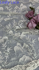 Elegantes Blättergewebe aus gestrickter Blumenspitzen für die Kleiderei Hochzeitskleider weich leichtgewichtig