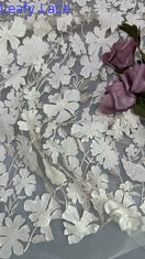Elegantes florales Spitzen-Mesh-Gewebe für Kleider, Kleider, weich, leicht