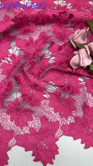 Luxury Pink Flower Laser Embroidered Lace Style Hollow-up for Breathe High Quality Premium