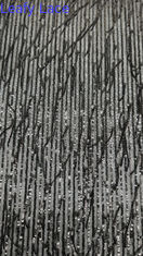 Seil Streifen Sequin Broderierte Stoffnetze Boden Atmen elegant für Abendkleid