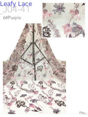 Blattreiche Eest Kultur Pailletten bestickter Stoff 3D Floral Mesh Grund für Damen Kleider Luxus Stoff