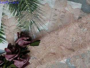 Tischdecke 80 Yards rosa perlenbesetzte Stickerei-Gewebe-