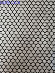 Fischschuppen kopieren schwarzes weiches Tulle Mesh Fabric