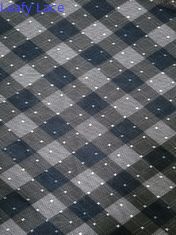 Polyester Dot Printing Flocked Mesh Fabric für kleines Mädchen-Kleid