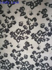 Schwarzes empfindliches geschnürtes Blumengewebe der spitze-3D stickte Brautgewebe