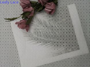 Sakura Cherry Blossom Thread White Embroidered-Ösen-Gewebe