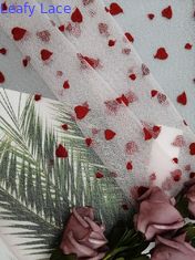 Schnüren sich das freie kleines gestickte Mädchen-rote Herz AZO Gewebe-Abend-Kleid