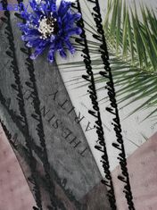 Haupttextilgotische schrift Tulle scharte sich Mesh Fabric