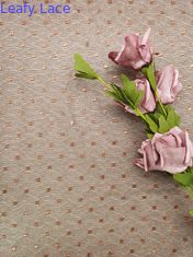 Brown-Farbe stickte Spitze-Gewebe-metallische Tulle-Spitze leichten Dot Lace