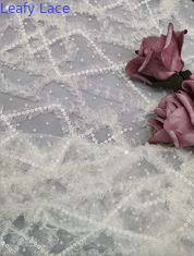 Paillette der Blumen-3D stickten Gewebe-Braut- Netto-Tulle-Spitze-Gewebe mit Pailletten