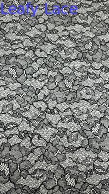 Black Embroidered Lace Fabric District Patterns New Collection For Party Wedding Dresses Clothing
