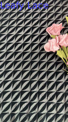 Customized Leafy Lace Fabric for Wedding Party Dresses