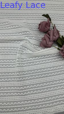 Stripe Embroidered Cord Lace Fabric Guipure Elegant Luxary Hollow-up for Bridal Wedding Fabric