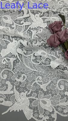 Guipure Luxary Fabric Lace Hollow-up Elegant High Quality Special Bird For Dress For Wedding Dresses