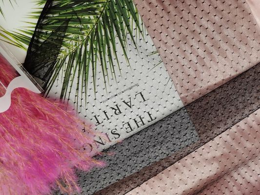 100% Nylon Delicate Black Polka Dot Tulle Fabric