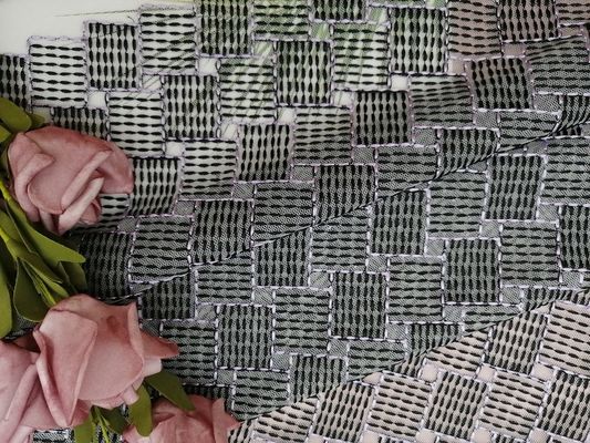 Little Girl Dress 100 Yards Tulle Mesh Geometric Embroidered Lace Fabric