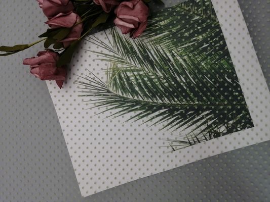 Green Flocked Tulle Glitter Polka Dot Mesh Fabric