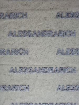 Grey Glitter Embroidery Foil Mesh Fabric For Lady Evening Dress