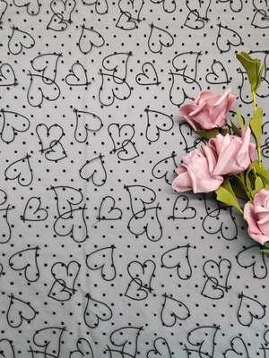 100% Polyester Tulle Mesh Printed Lace Fabric AZO Free