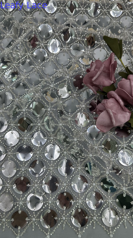 Skirts Fashion Design Projects Beaded Embroidery Fabric Lace Fabric for Full Dress Mesh Lace