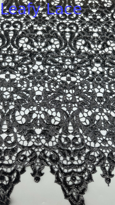 Luxuriöse Schönheit Sequin Stickerei Elegante Spitze Stoff Luxuriöse Strick 3D Blumen Stickerei Stoff Spitze Stoff Abendessen Geburtstag Anlässe Hochwertige für Damen Stoff