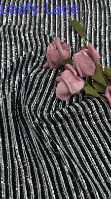 100% Polyester Blattsequin Stickerei Spitze Stoff Scheinen Luxus für Hochzeitsfeiern Anlässe
