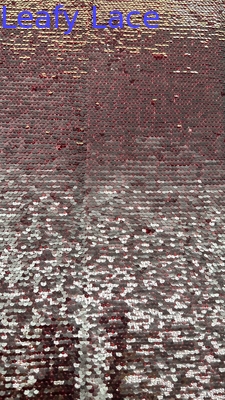 Luxus 100% Polyester Blatt-Sequin Stickstoff Schein Sequin Stoff