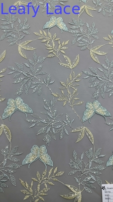 Broderie Spitze Stoff Schmetterling Elegant 100% Baumwolle Luxus Stil