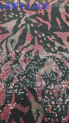 Luxus-Zebra-Streifen-Embroiderie Spitze Stoff Elegante Stickstoff Stoff 100% Baumwolle