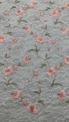 Floral Elegante Stickerei Spitze Stoff Party 100% Baumwolle Hohe Qualität Luxus Stil