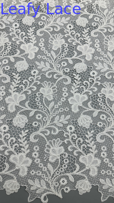 Broderierte Spitze Stoff 100% Baumwolle Luxus Party Style Laser Atmen Broderierte Stoff