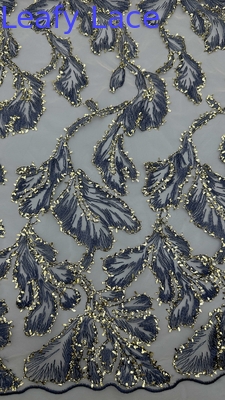 Metallspitzenstoff von hoher Qualität Elegante Hochzeit 60 Yards Stickstoff