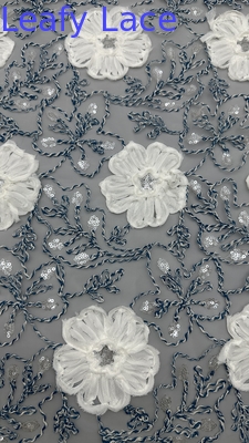 Sequin Spitze Elegante Hochzeitsbroderie Stoff für Hochzeitskleider