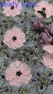 Liebhafte Schnürspitzen Stoff Sequin Stickerei Hochwertige Spitzen Elegante Stickerei Stoff